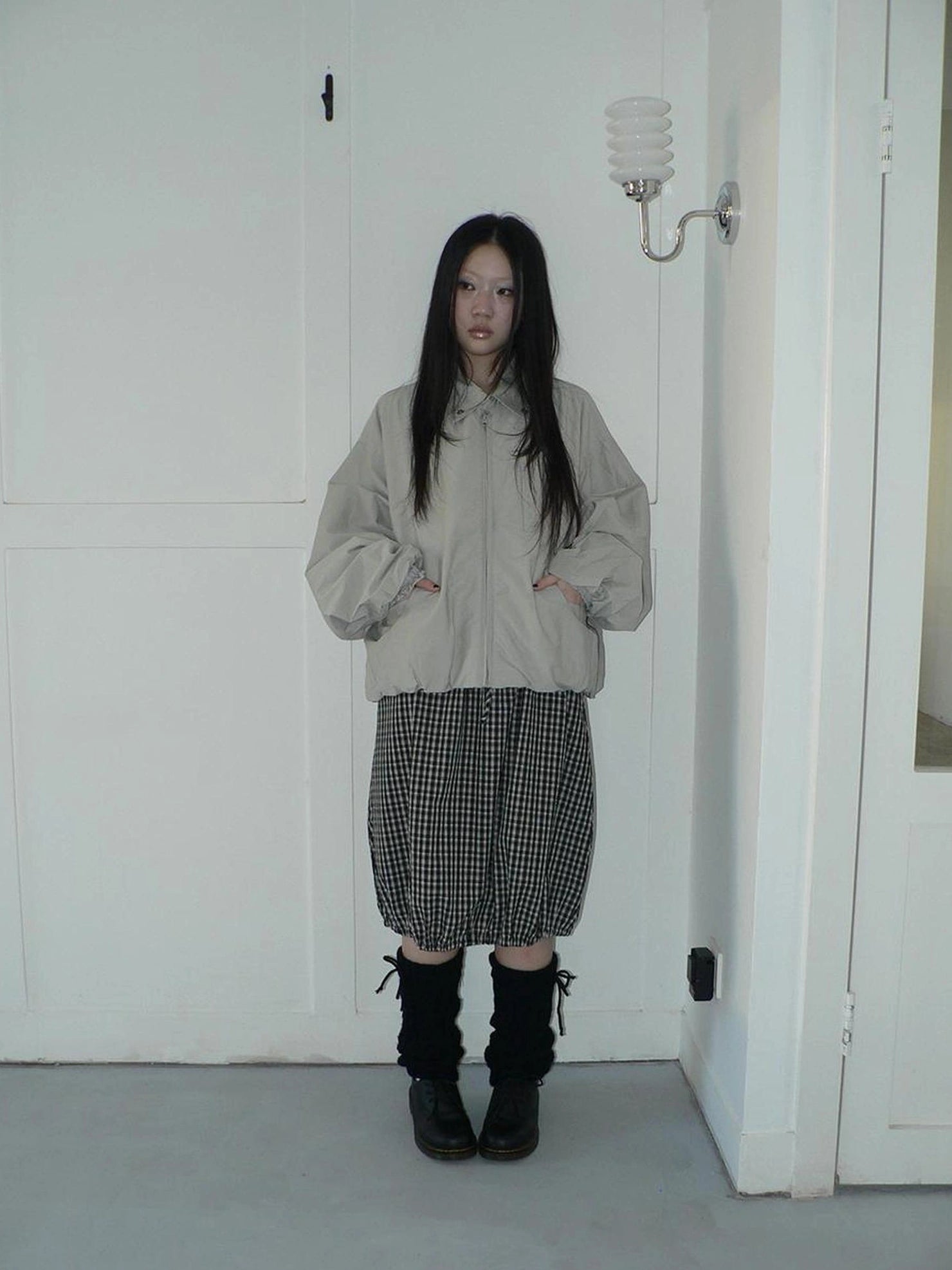 ang project Vintage Loose Fit Collared Work Jacket Jacket