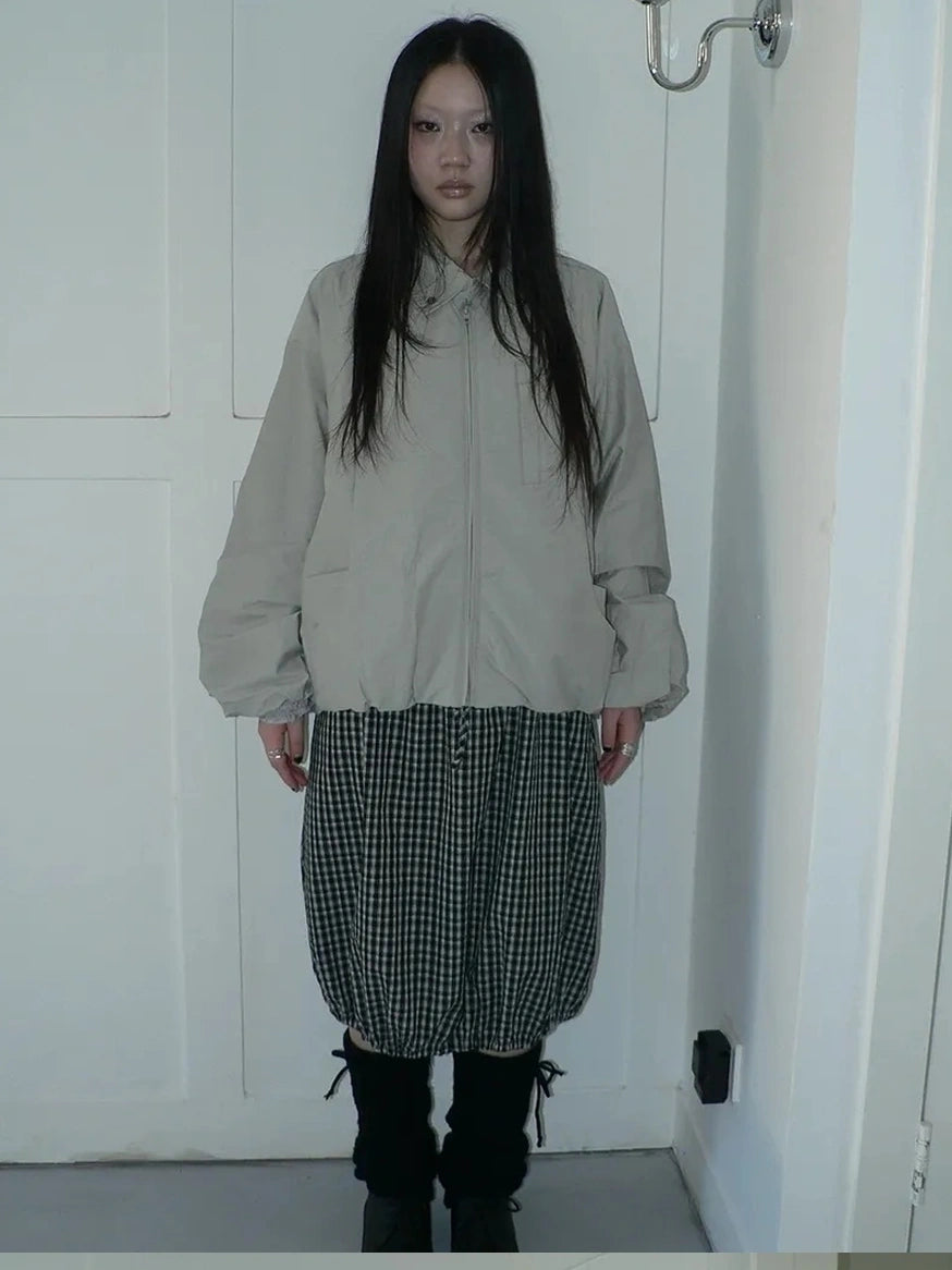 ang project Vintage Loose Fit Collared Work Jacket Jacket