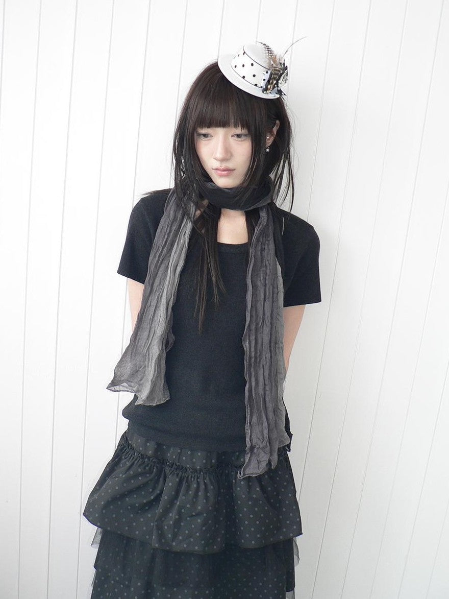 ang project Vintage Loose Fit Solid Crew Neck Two Piece Women&