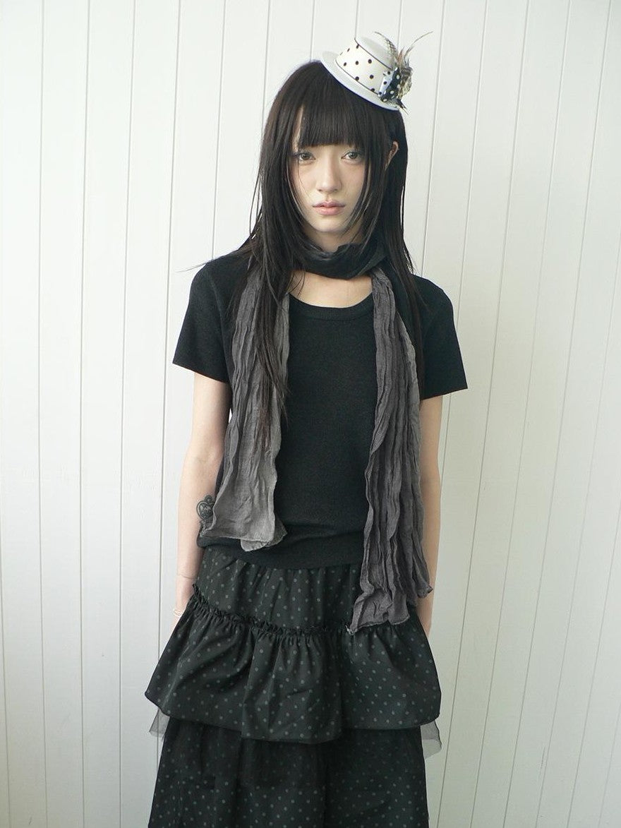 ang project Vintage Loose Fit Solid Crew Neck Two Piece Women&
