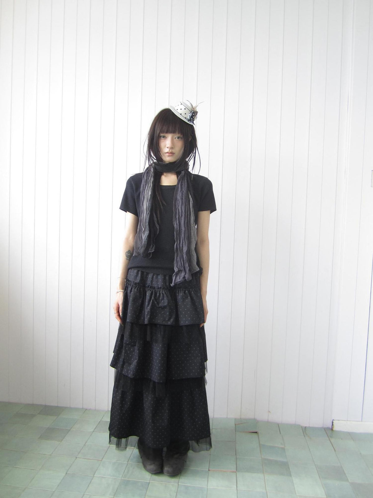 ang project Vintage Loose Fit Solid Crew Neck Two Piece Women&