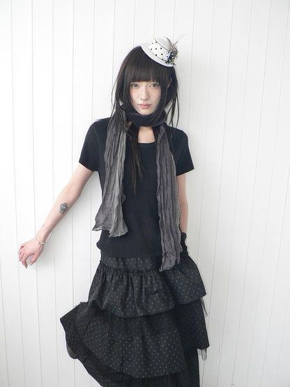 ang project Vintage Loose Fit Solid Crew Neck Two Piece Women&