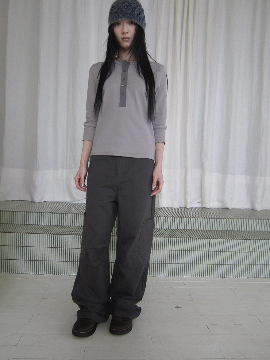 ang project Vintage Paratrooper Pleat Multi Pocket Straight Leg Women&