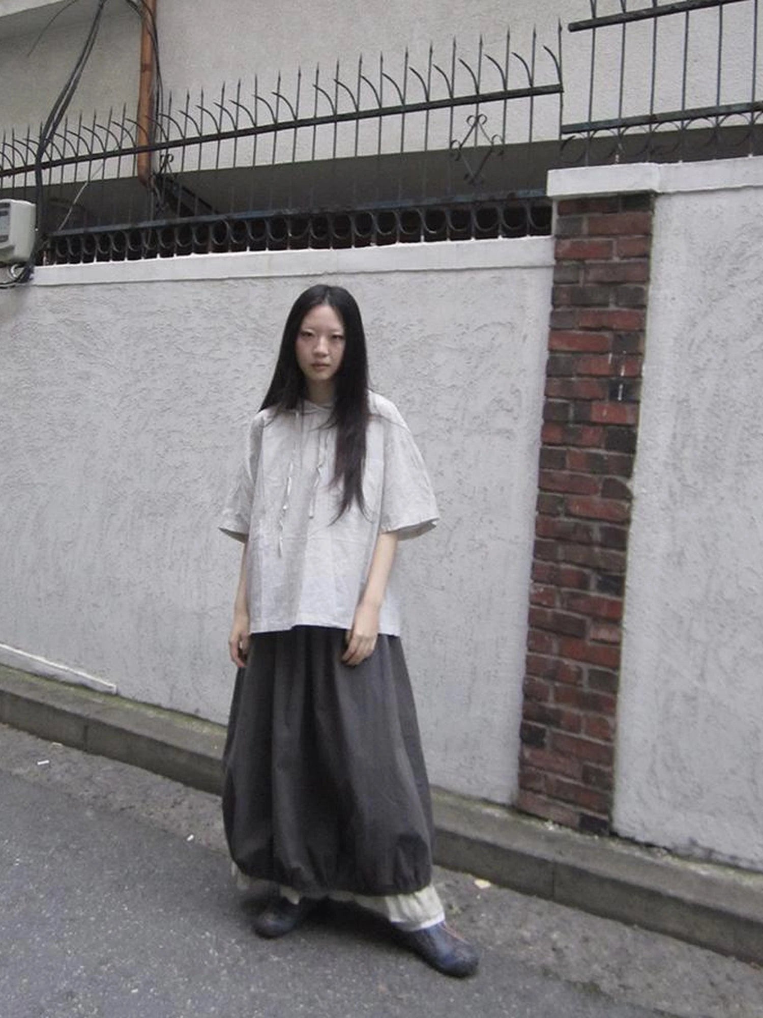 Vintage Plaid Short Sleeve Hooded Shirt