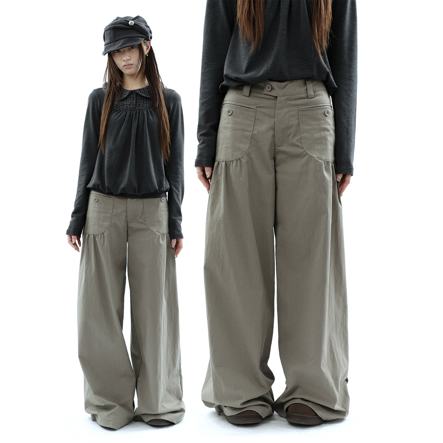 ang_project_Vintage_Pleated_Pocket_High_Waisted_Wide_Leg_Flare_Women&