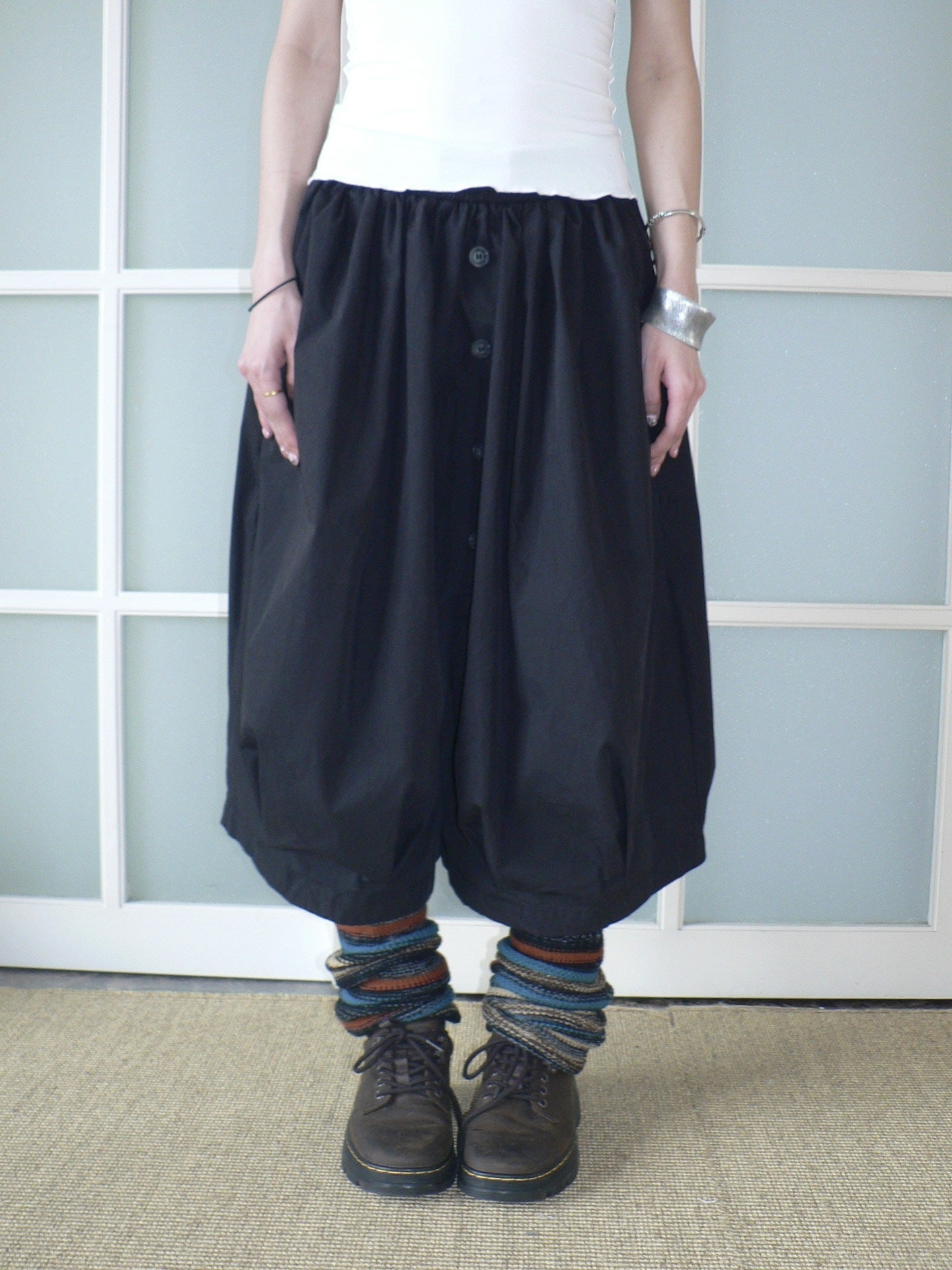 ang_project_Vintage_Pleated_Single_Row_Buttons_Cropped_Women&