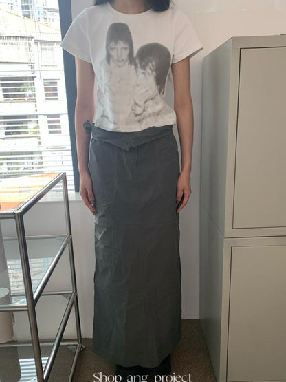 Updateang project Vintage Portrait Print Cropped Tee Summer 2022
