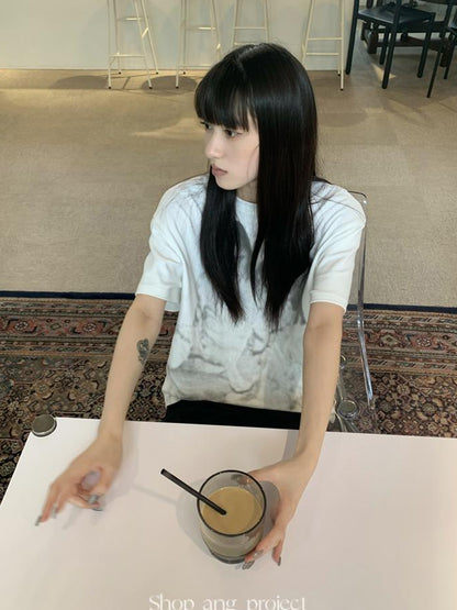 Updateang project Vintage Portrait Print Cropped Tee Summer 2022