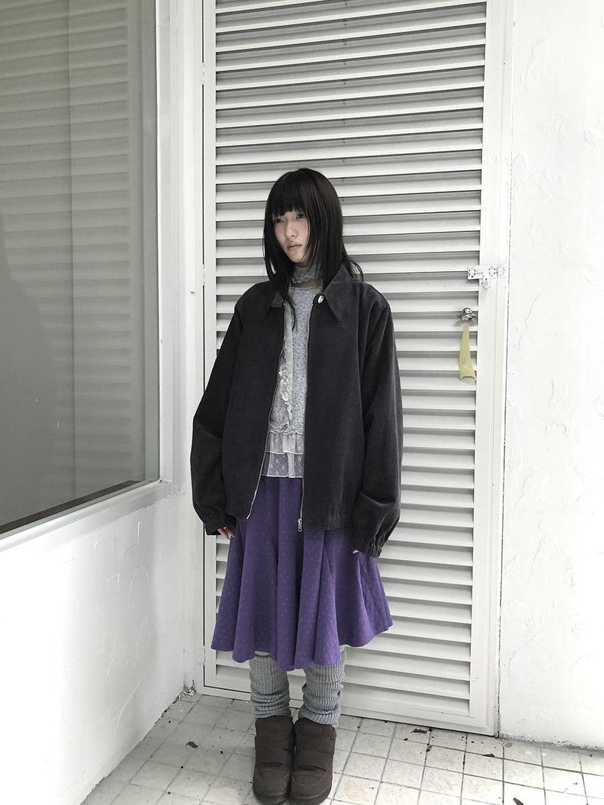 ang project Vintage Print Elastic Waist Loose A Line Women&