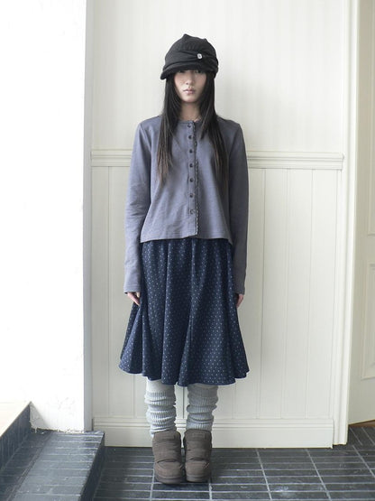 ang project Vintage Print Elastic Waist Loose A Line Women&