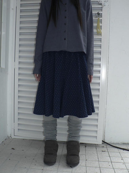 ang project Vintage Print Elastic Waist Loose A Line Women&