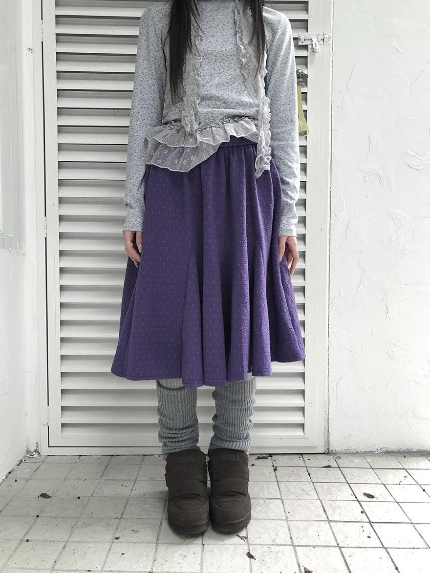 ang project Vintage Print Elastic Waist Loose A Line Women&