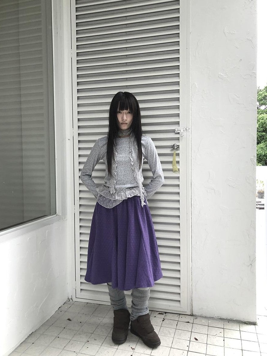 ang project Vintage Print Elastic Waist Loose A Line Women&