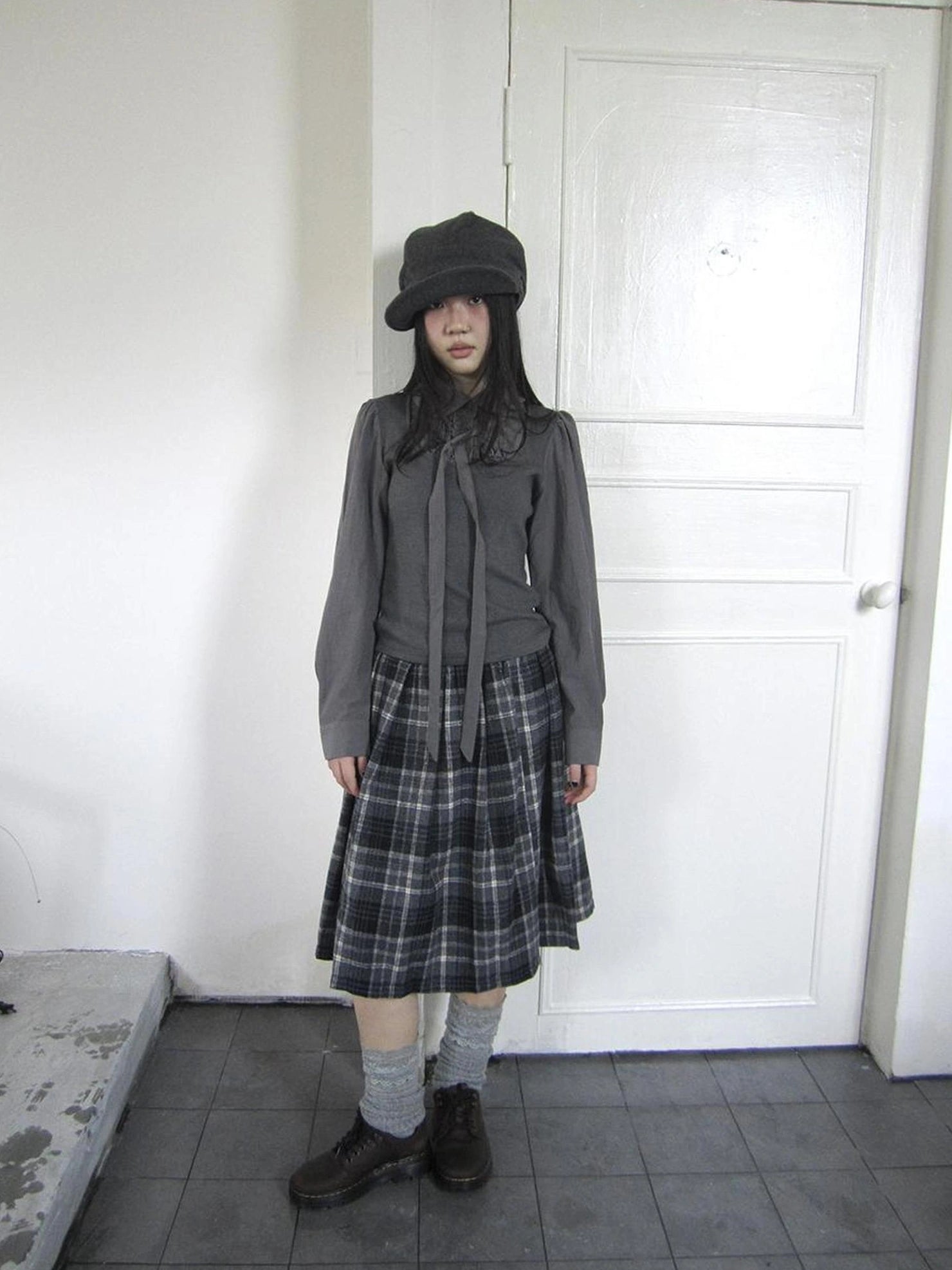 ang project Vintage Ruffled Lace Up Vest Blouse Shirts