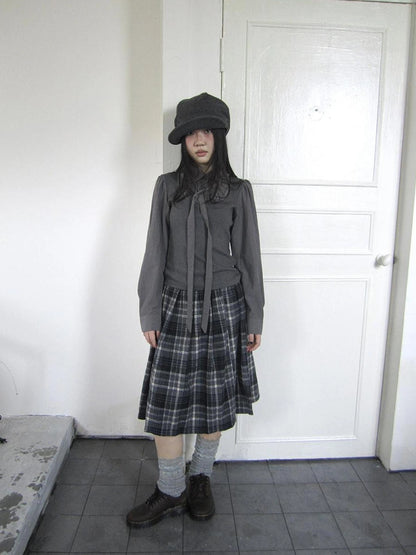 ang project Vintage Ruffled Lace Up Vest Blouse Shirts