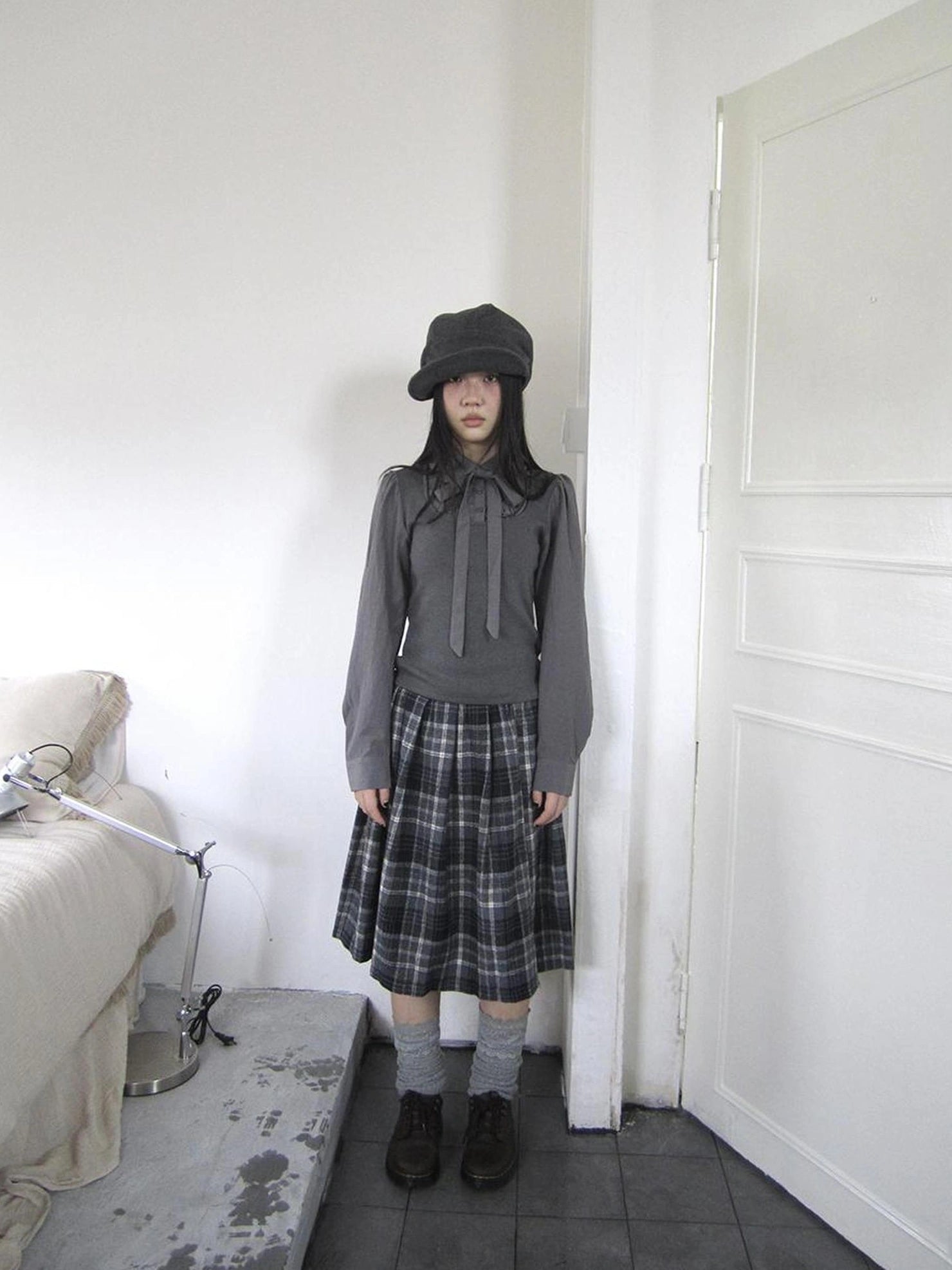 ang project Vintage Ruffled Lace Up Vest Blouse Shirts