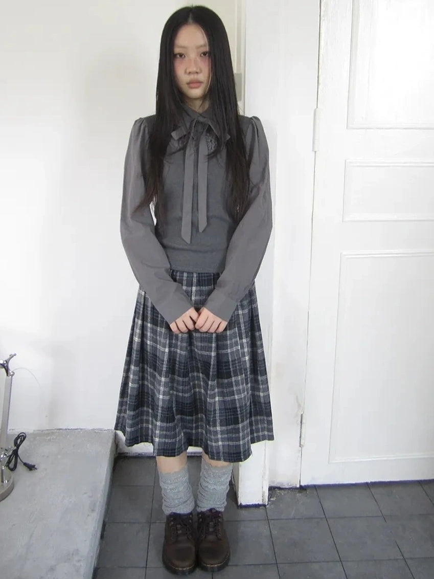 ang project Vintage Ruffled Lace Up Vest Blouse Shirts