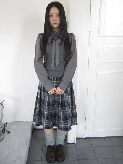 ang project Vintage Ruffled Lace Up Vest Blouse Shirts