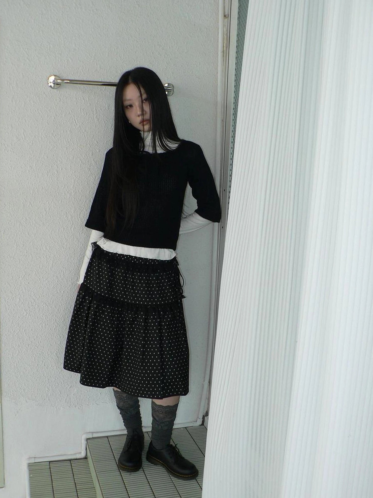 ang project Vintage Square Neckline Slim Fit Knit Sweater Cardigan