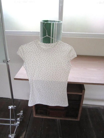 ang project Vintage Star And Polka Dot Print Slim Fit Women&
