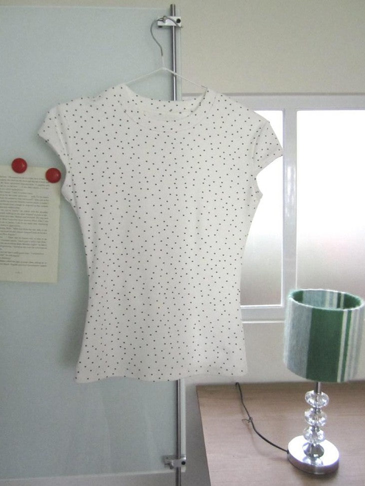 ang project Vintage Star And Polka Dot Print Slim Fit Women&