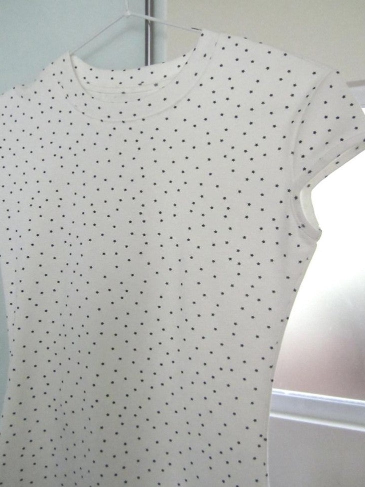 ang project Vintage Star And Polka Dot Print Slim Fit Women&