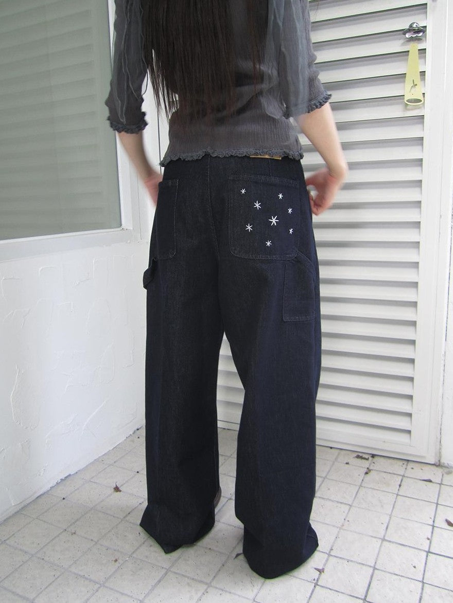 ang project Vintage Star Embroidered Loose Women&