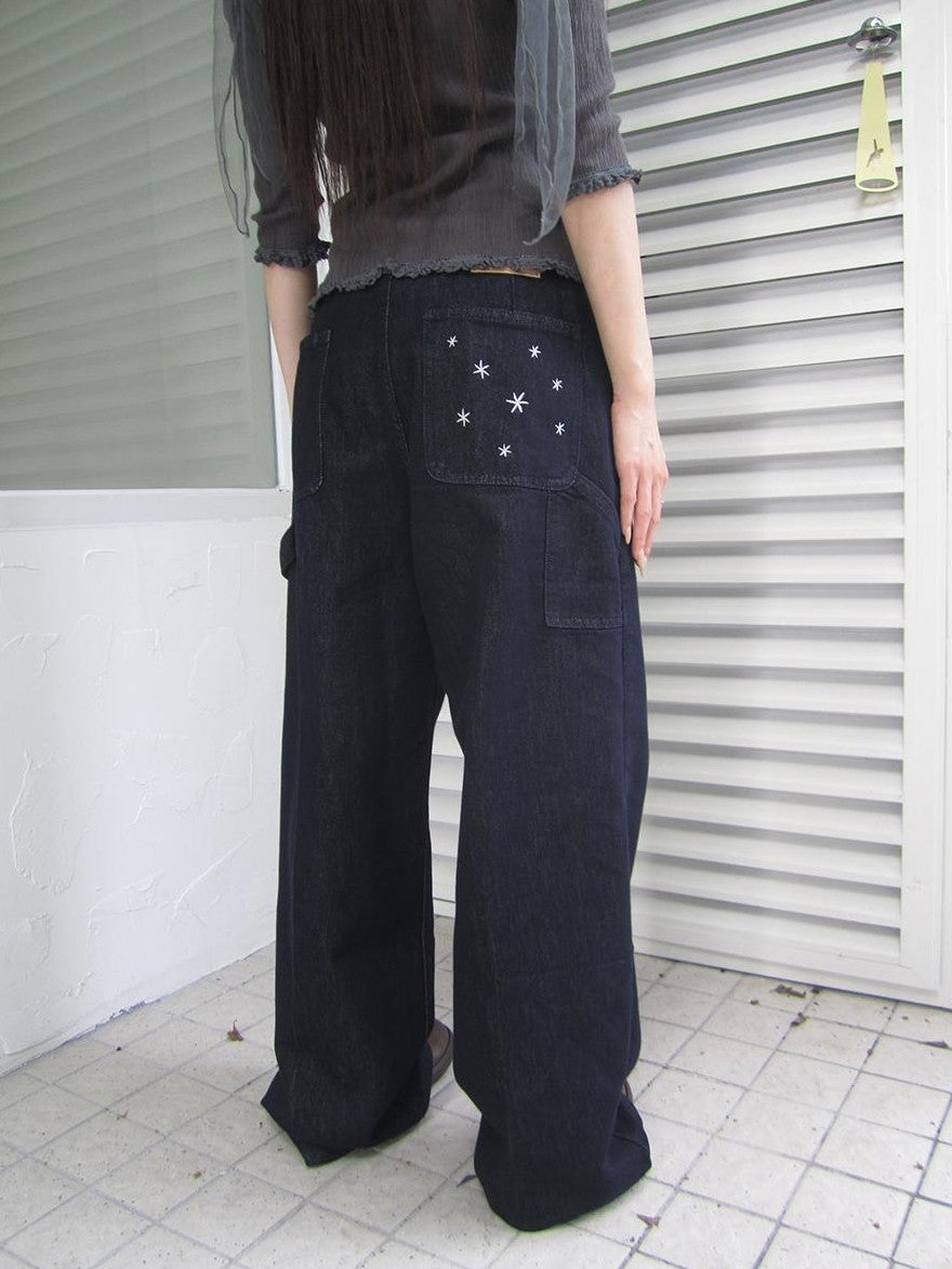 ang project Vintage Star Embroidered Loose Women&