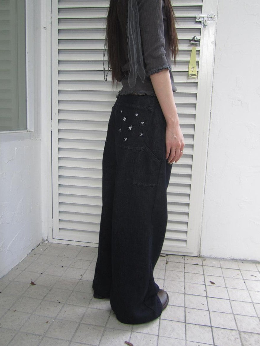 ang project Vintage Star Embroidered Loose Women&