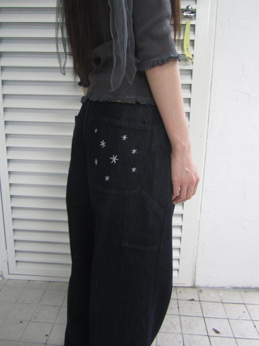 ang project Vintage Star Embroidered Loose Women&