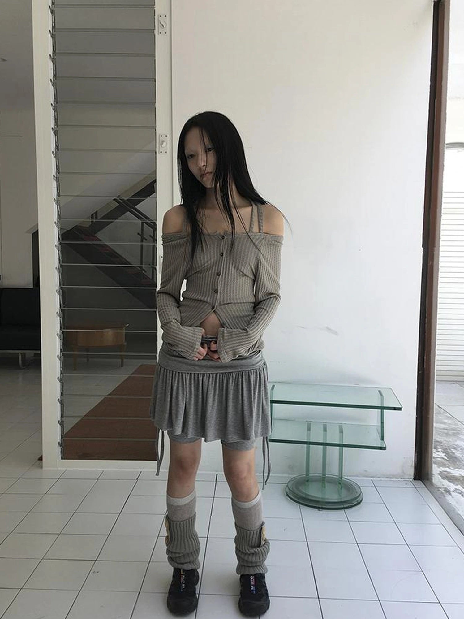 Vintage Textured Button Front Knit Bolero