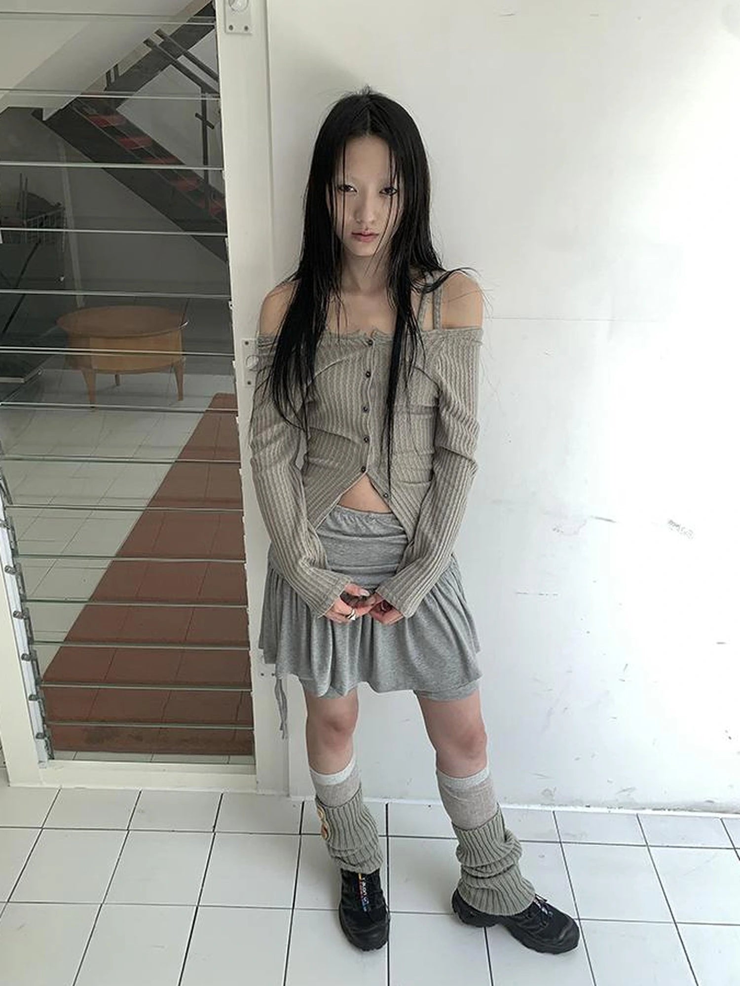 Vintage Textured Button Front Knit Bolero