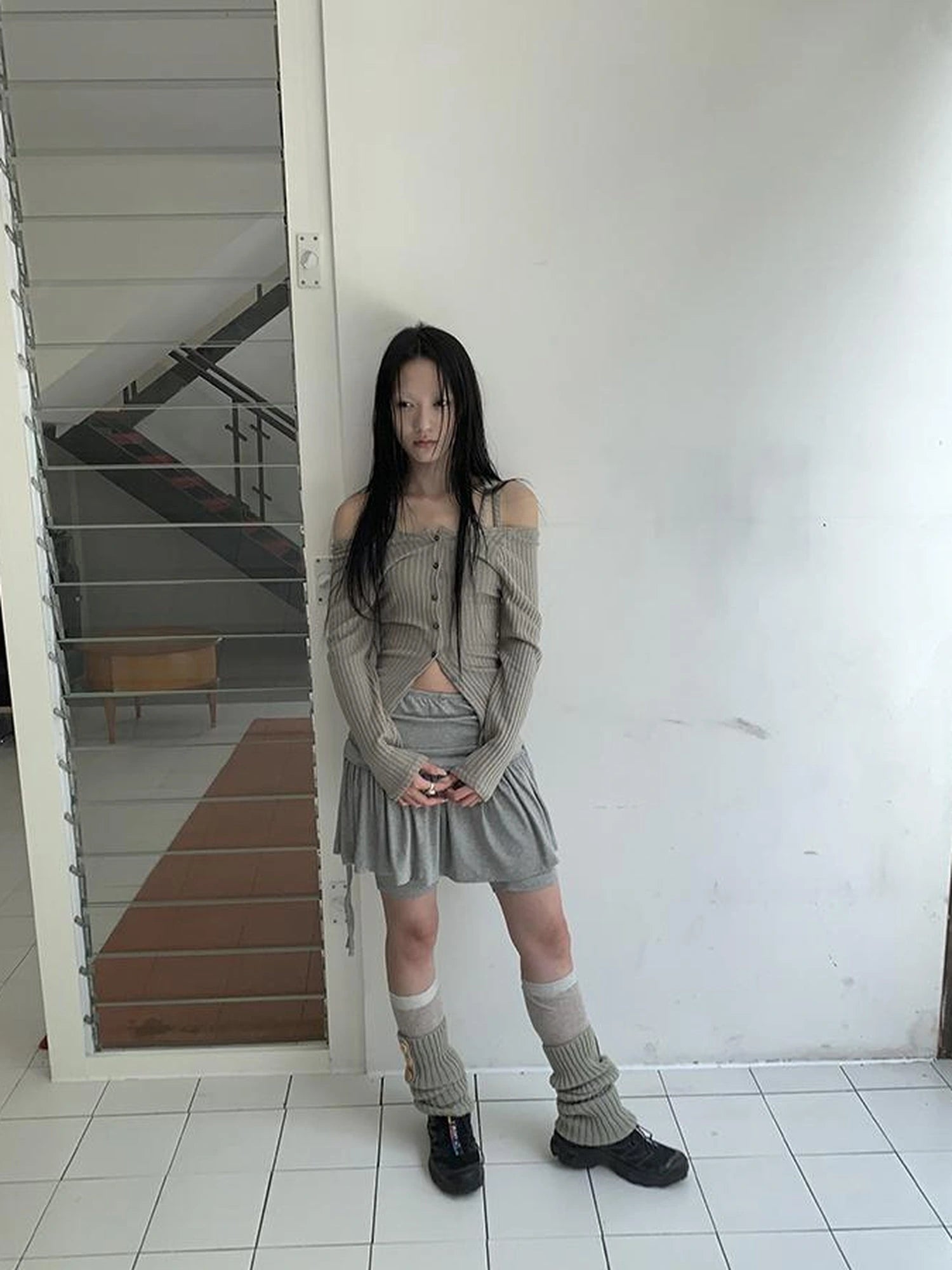 Vintage Textured Button Front Knit Bolero