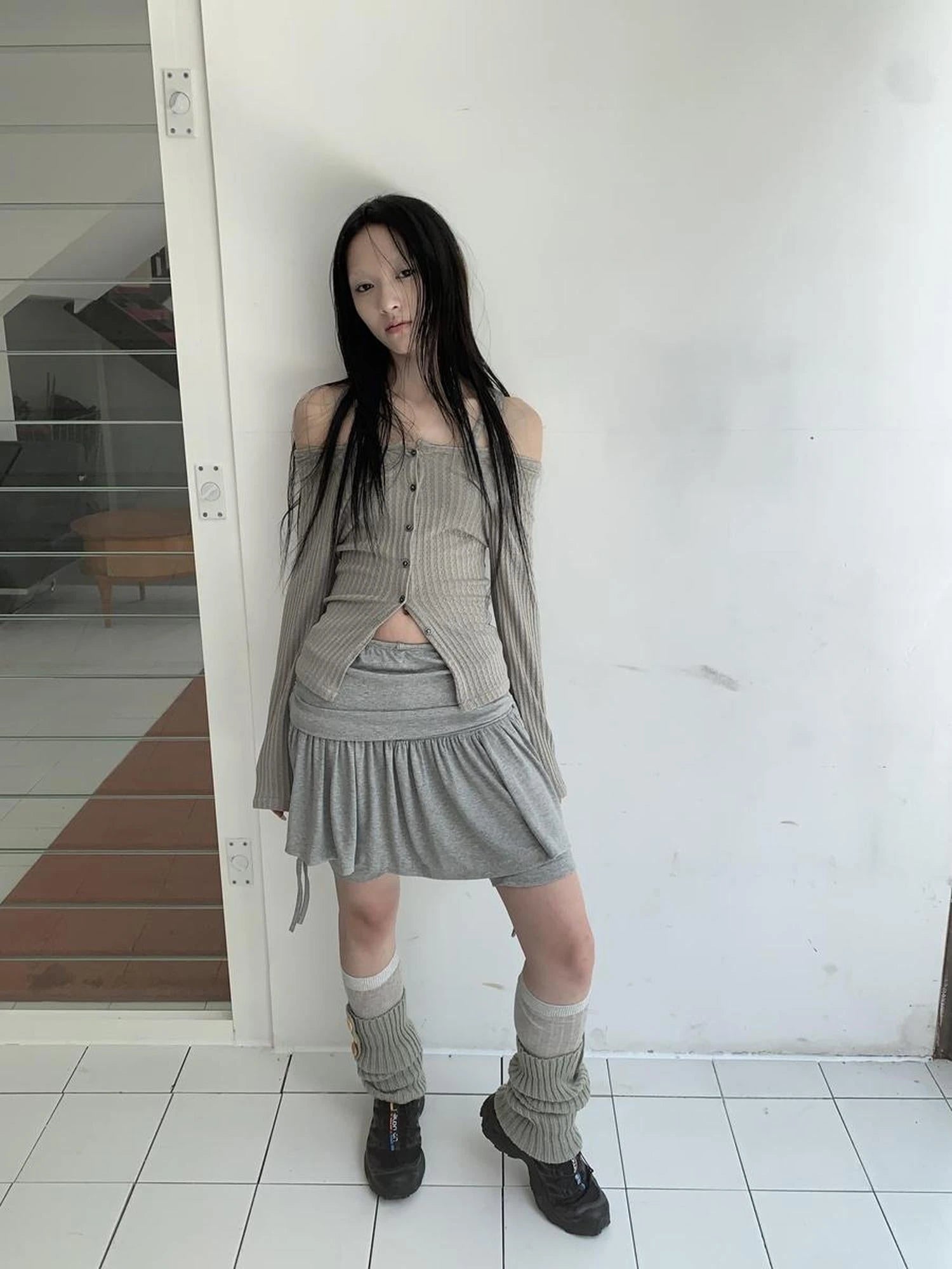 Vintage Textured Button Front Knit Bolero