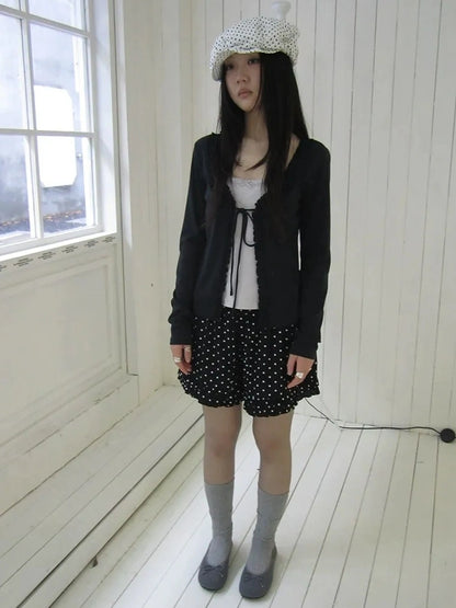 ang project Vintage Two Tone Bow Tie Peplum Blouse T-shirt