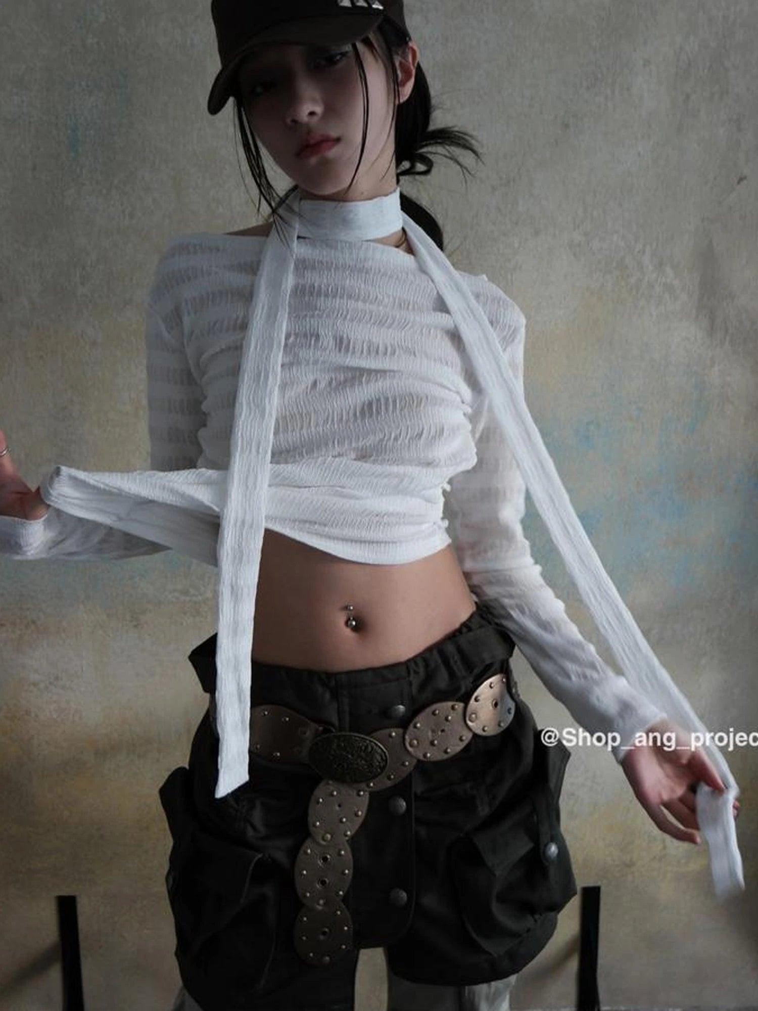 Vintage Y2 K Western Cowboy Metal Buckle Leather Belt