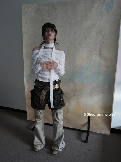 Vintage Y2 K Western Cowboy Metal Buckle Leather Belt