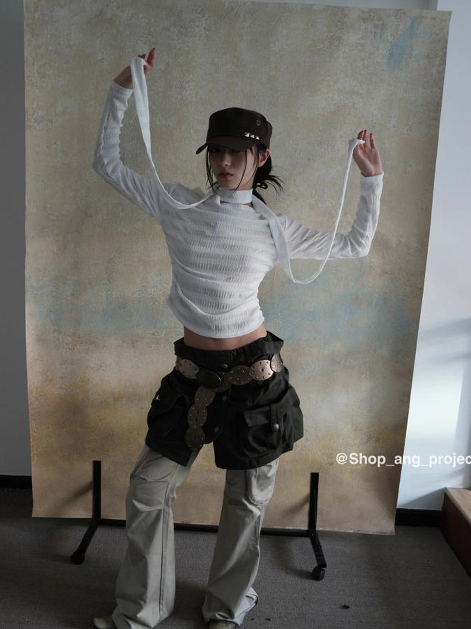 Vintage Y2 K Western Cowboy Metal Buckle Leather Belt