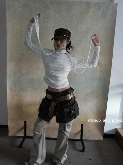 Vintage Y2 K Western Cowboy Metal Buckle Leather Belt