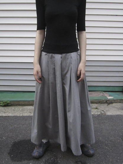 ang project Wide Leg Cropped Pants with Elastic Waist and Pleated Detail