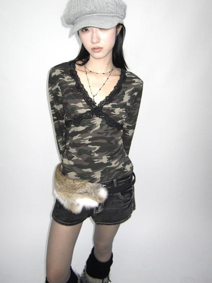 ang project Y2K Shibuya Faux Fur Fluffy Belt