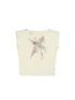 ARIADNAw Ariana Sleeveless Loose Print Summer Tee Slim Fit Lightweight Top