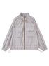 DIDDI MODA Lightweight Checkered Print Sunshade Jacket With 3D Pockets