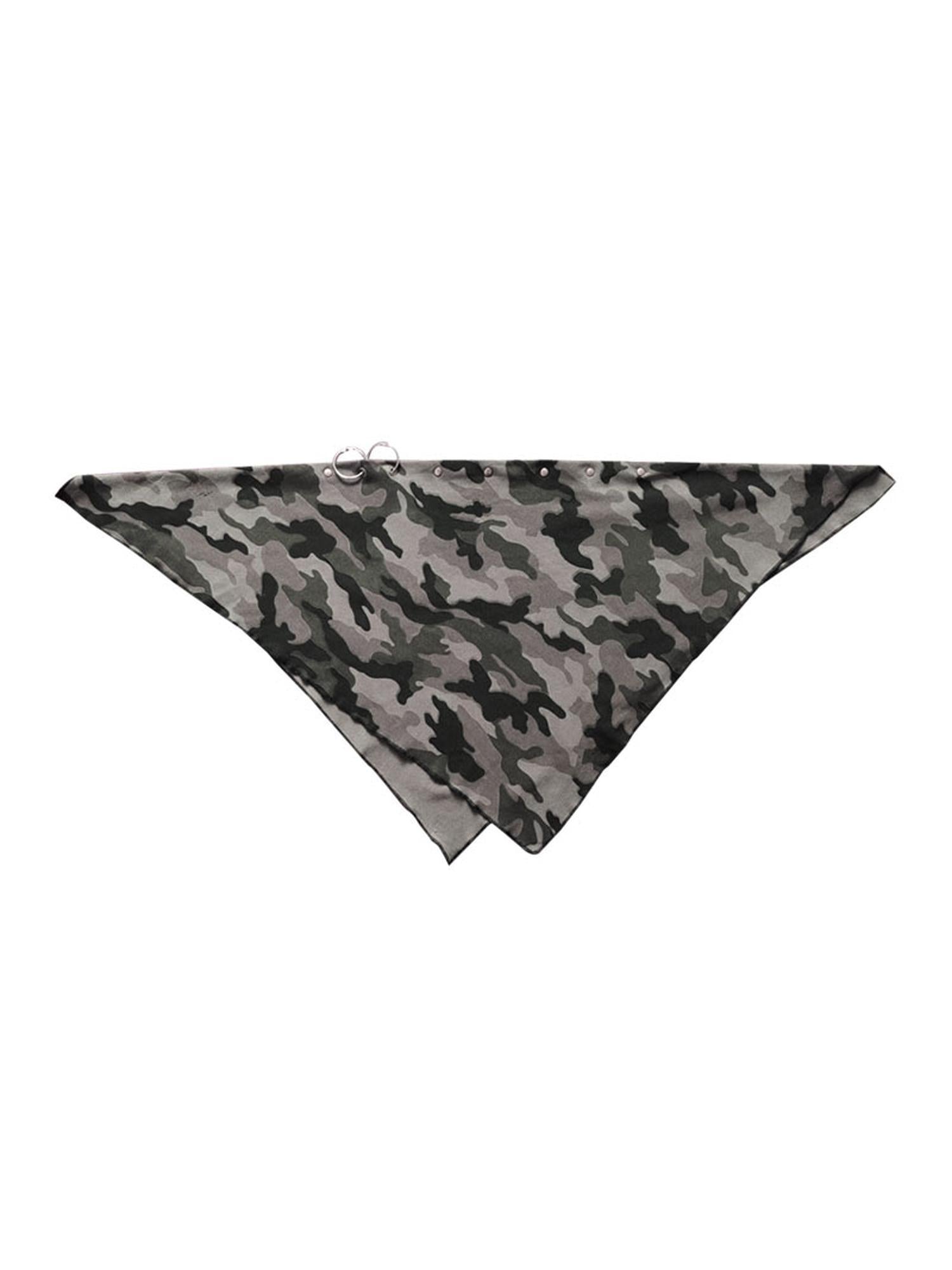 WSW WUSHENWU Spicy Soldier Studded Camo Bandana Punk Utility Scarf