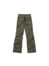 Industrial Punk Pocket Pants Low Waist Loose Streetwear For Women