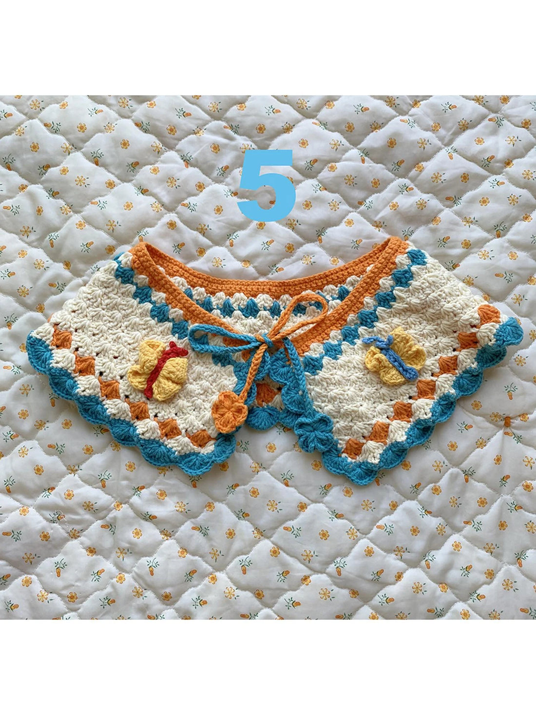 Japanese Multicolor Knit Wool Detachable Collar Bag 12 Styles