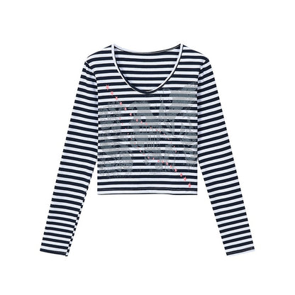 atrandom_Band_Print_Star_Contrast_Stripe_Women&