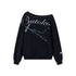 atrandom_Black_Asymmetric_Dropped_Shoulder_Eyelet_Text_Print_Women&