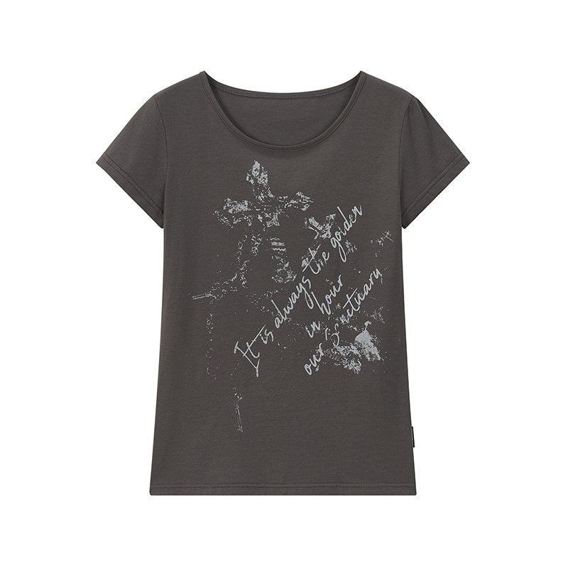 atrandom_Cross_Letter_Print_Slim_Fit_Women&