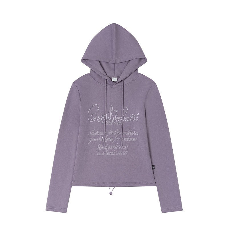 atrandom_Dark_Gray_Air_Layer_Letter_Print_Drawstring_Hooded_Women&